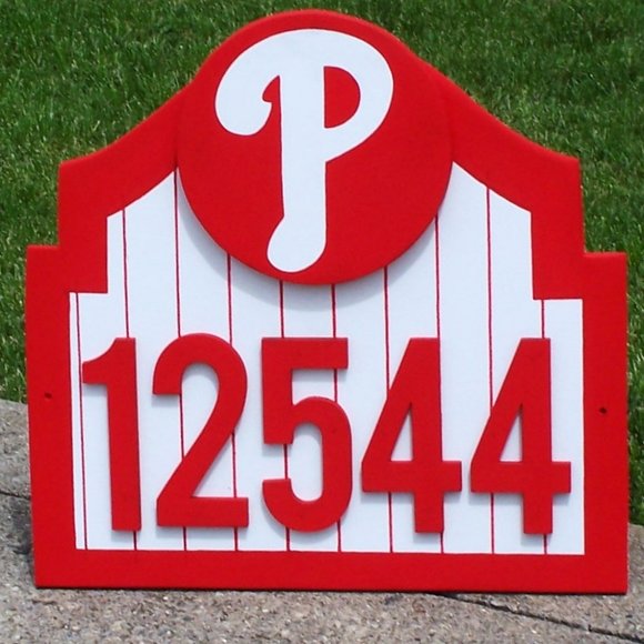 Philadelphia Phillies Address Sign for your home with your address (NEW) - Picture 2 of 4